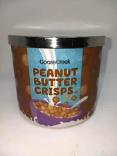 Goose Creek goosecreek Peanut butter Crisps 3 wick candle  NEW