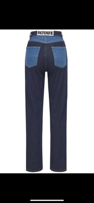 New Rotate By Birger Christensen Betty Beautiful Jeans 27 Two Tone Blue