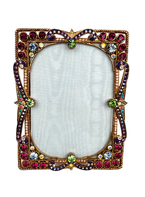 Exquisite Gold Gilt Sparky Rhinestones Open Work Metal Easel Photo ...