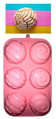 Concha Mold, Pan Dulce, Sweet Mexican Bread, Food Grade Silicone Baking or Soap 