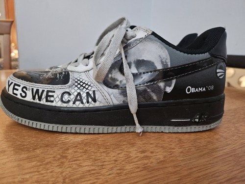 Rare Black/White Nike Air Force 1 Obama 2008 Low 318275 010 Mens 4.5 Womens 6 - Picture 4 of 24