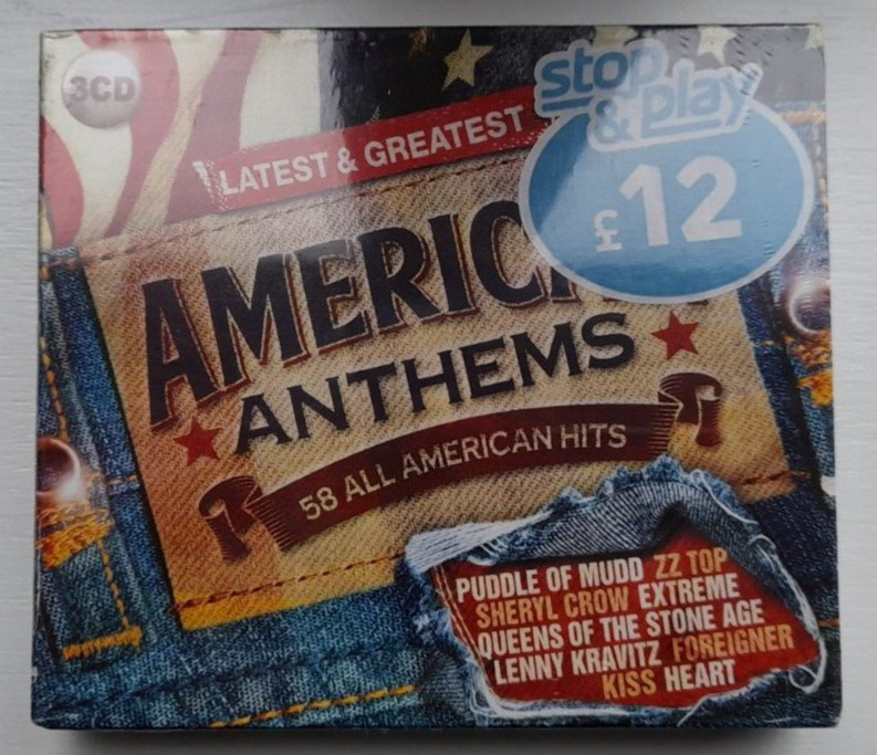 Latest&Greatest American Anthems (3 CDs, 2014) 58 All American Hits Rock Blues