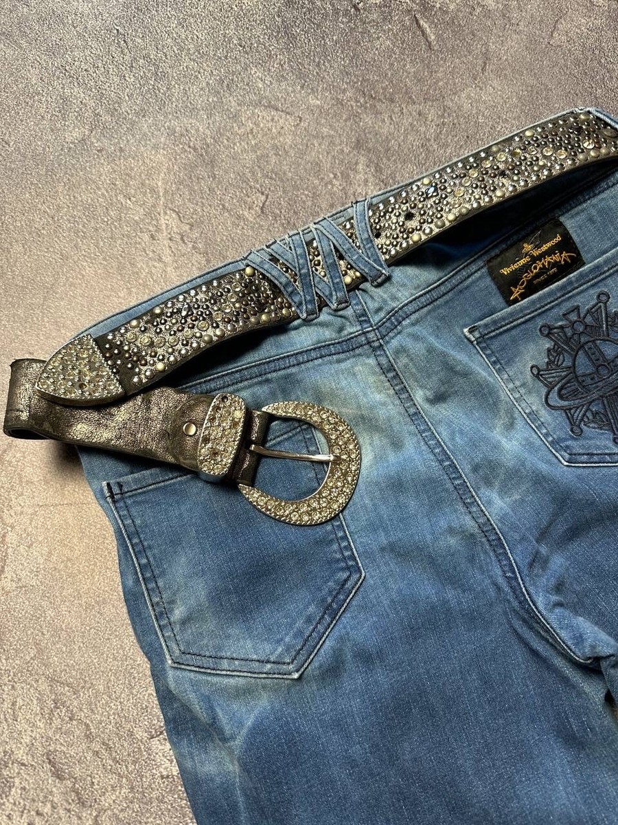 【Vivienne Westwood】 ロゴ入り ジーンズ womens jeans big logo vintage vivienne westwood skinny | eBay