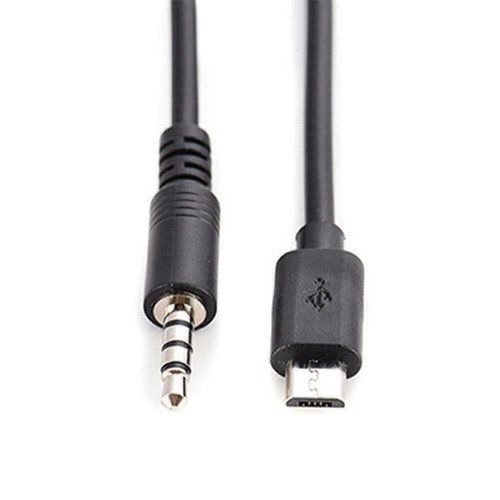 USB Micro B to 3.5mm Male Stereo Audio Cable For Android Cellphones G6V7 Q6D1 - Afbeelding 4 van 11
