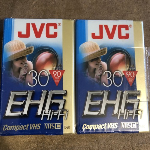 2 PACK JVC TC-30 EHGDU VHS-C Hi-Fi 90 MIN BLANK COMPACT VHS CAMCORDER TAPE SM240 - Picture 2 of 5