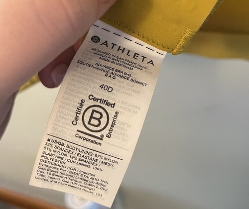 athleta advance bra womens size 40D EUC - Picture 4 of 4