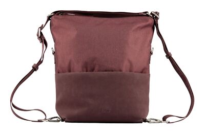 JOST Andoya 2 Way Backpack Rucksack Rucksack Wine weinrot Neu