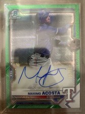 2021 Bowman Chrome Mojo Maximo Acosta Auto /99 BCMA-MA