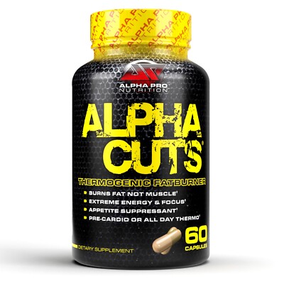 Fat Burner Weight Loss Alpha Cuts Pre Workout Capsules Alpha Pro Nutrition Burn