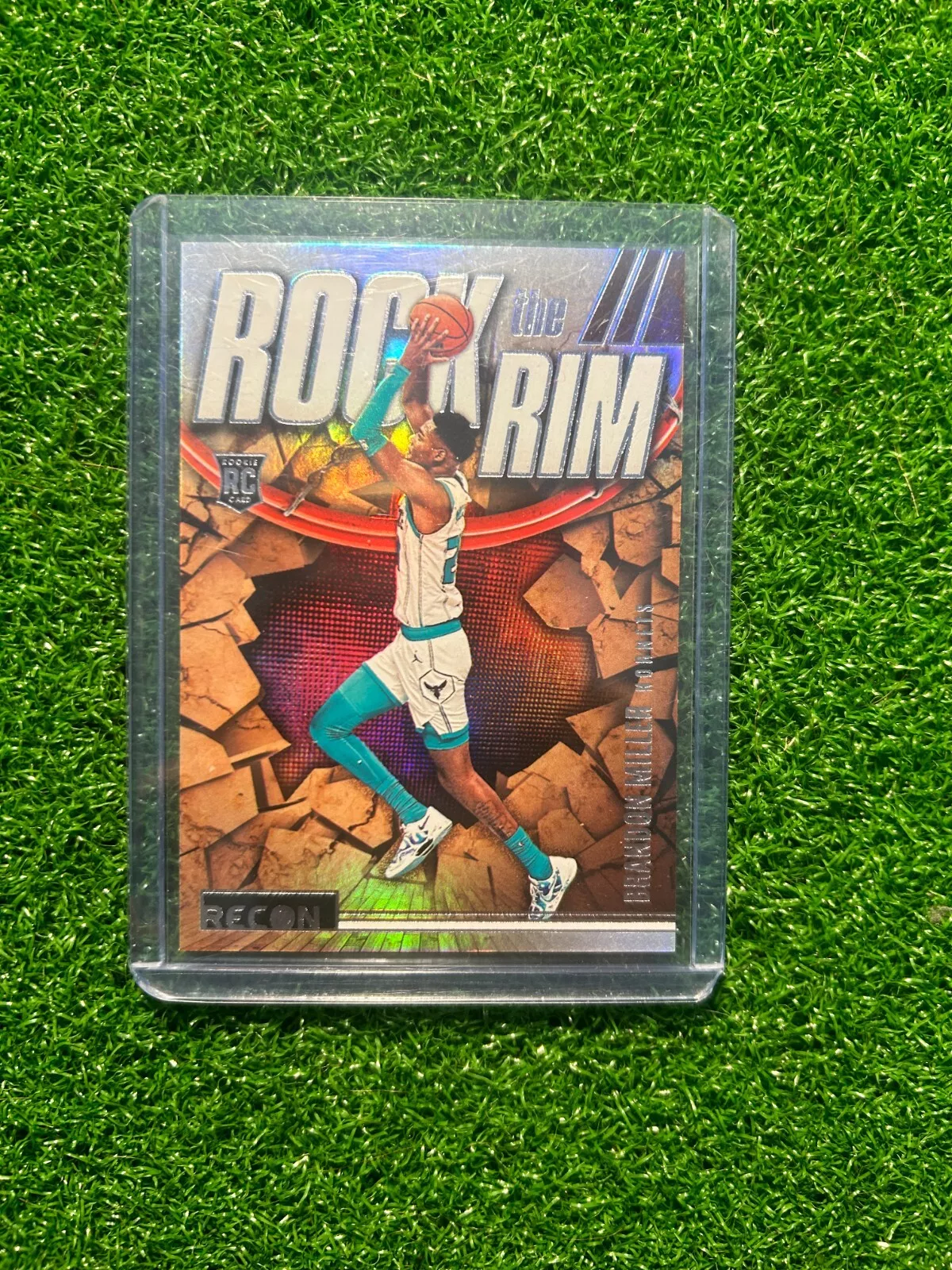 2023-24 Recon Rock the Rim Brandon Miller #17 Holo Insert Hornets Rookie NM+