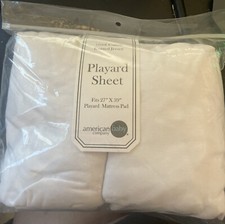 American Baby Company 100 Natural Cotton Value Jersey Knit Fitted Pack N Pla...