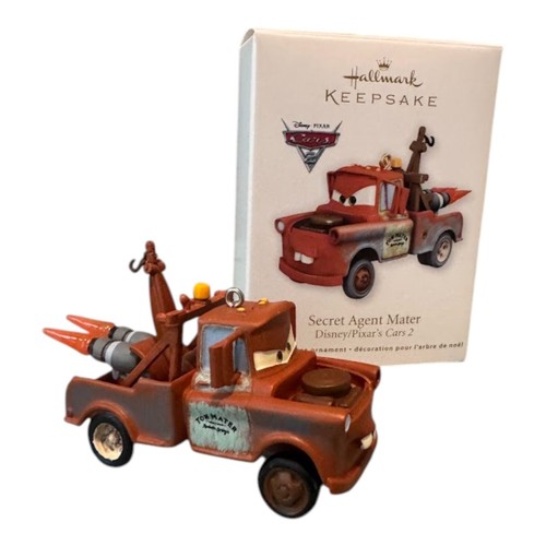 Hallmark Keepsake Secret Agent Mater Ornament Disney/Pixar Cars 2 Christmas 2011 - Picture 2 of 5