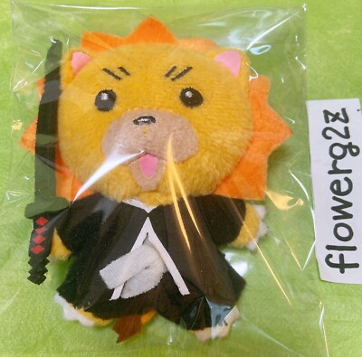 BLEACH Kon × Ichigo Kurosaki 2006 10cm Plush Doll Keyring Mascot Anime Heisei