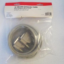 GCE 45-372 15 ft DB-25F/DB25F Computer Cable Shielded Wired Straight Female x 2