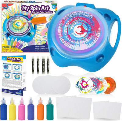 Spin Art Machine Variable Speed, Battery Operated Spinner - Paint Spinner wit...