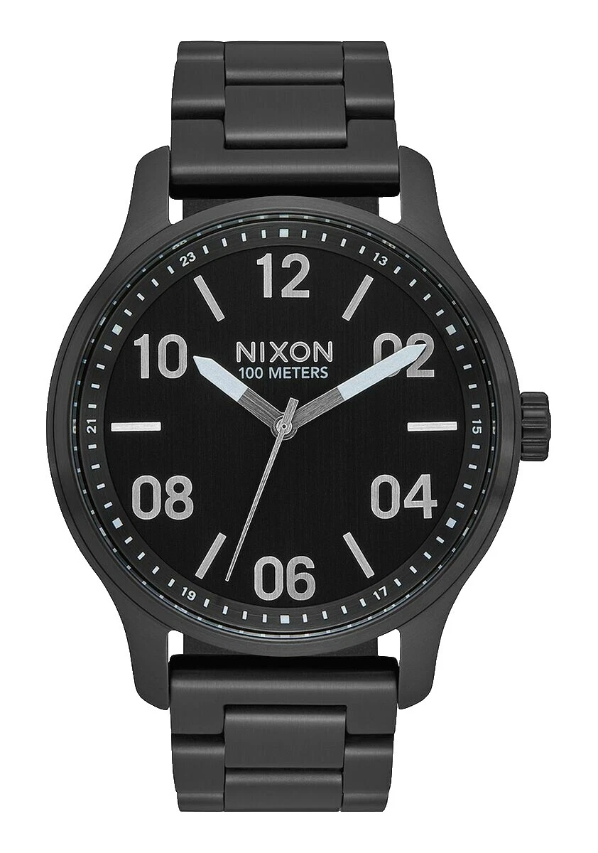 Caja de Plata de Acero Inoxidable Nixon Relojes de pulsera