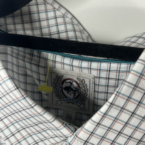 CINCH Plaid Pattern & Button Up Long Sleeves for Men NWT Sz M - Picture 6 of 12