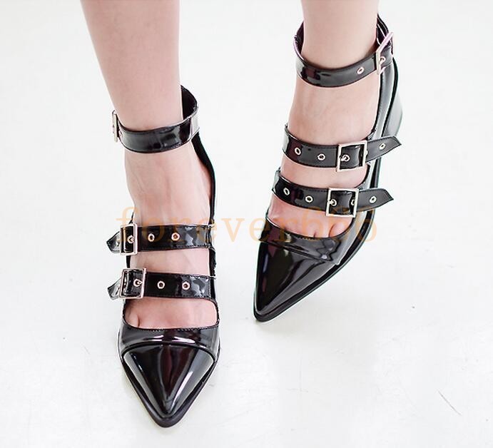 Spitz Spitz Spitz Damen Schuhe Schnalle Blockabsatz Halbschuhe Neu Schuhe 9cfaaf Spitz Spitz Spitz Damen Schuhe Schnalle Blockabsatz Halbschuhe Neu Schuhe 9cfaaf