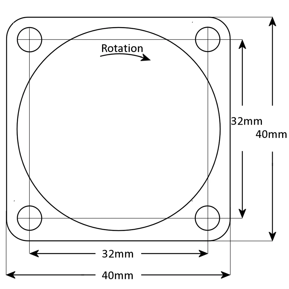 Lüfter 12V 40mm Gehäuselüfter PC 40x40 Bürstenlos 404010 axial Axiallüfter 6CFM - Bild 4 von 4
