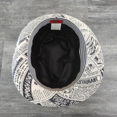 White Black Newspaper Moschino Rare Fedora | eBay UK display picture 3