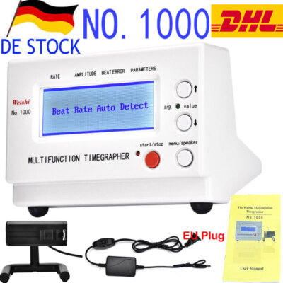 No.1000 Weishi Timegrapher Mechanische Uhr Timing Machine Multifunktions EU Plug