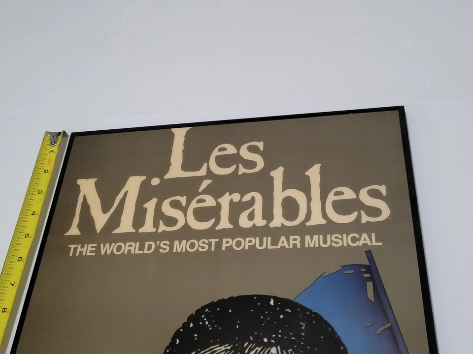 Vtg Broadway LES MISERABLES Laminated Wood Art Show Card By Gallery 92 - Image 2 of 4