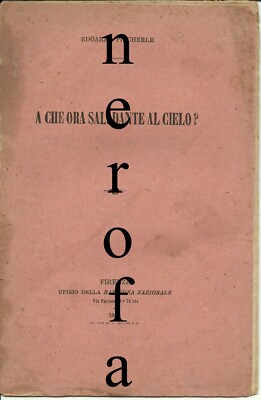 E Pincherle-A che ora salì Dante al cielo?-Firenze 1883