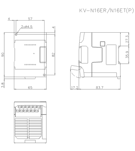 1 pieza Módulo de Unidad de Salida PLC KEYENCE KV-N16ET NUEVO - Imagen 4 de 4