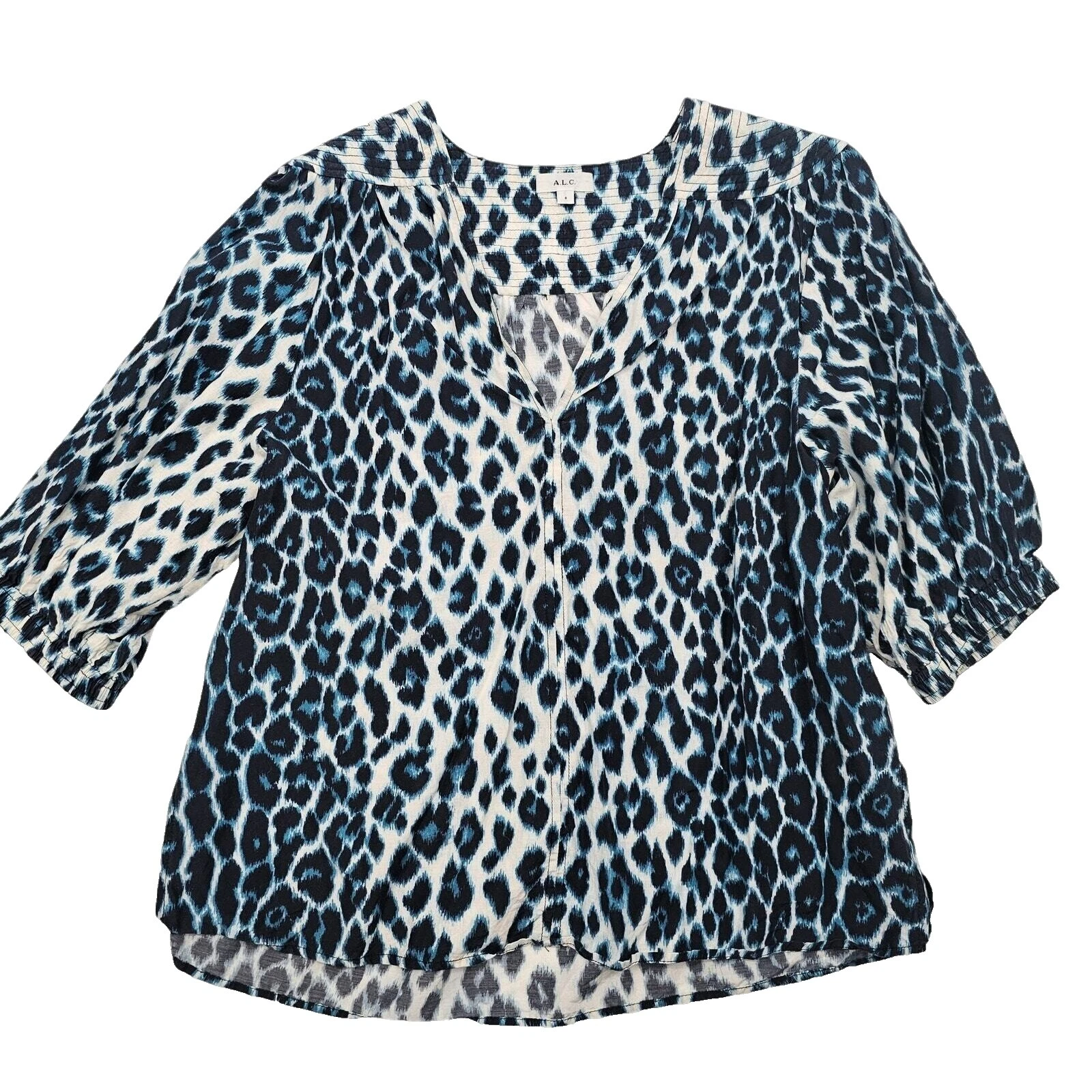 Топы с анималистичным принтом из шелка A.L.C. для женщин