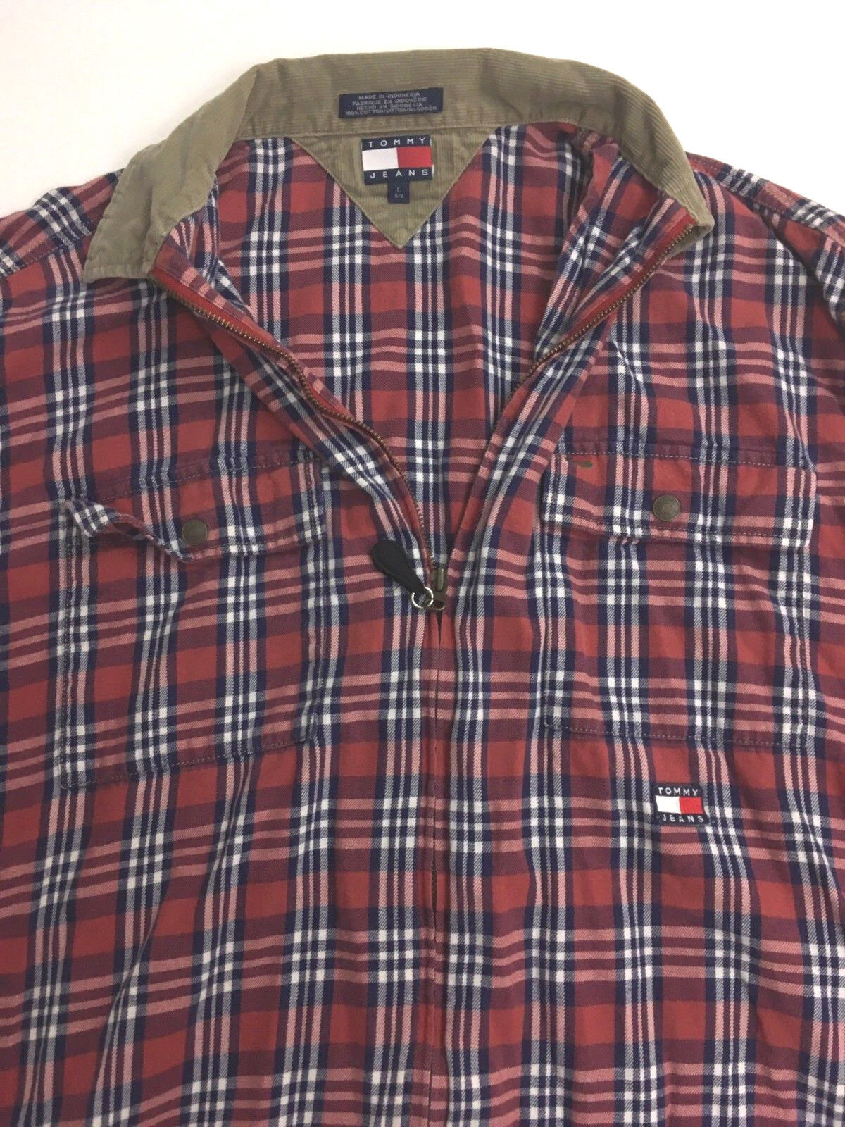 Vintage Tommy Hilfiger Men's Shirt Full Zip Jacke… - image 5