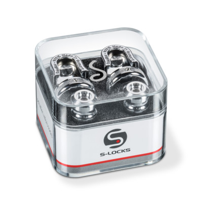 Schaller 14010201 S-Locks Strap Locks System, Chrome