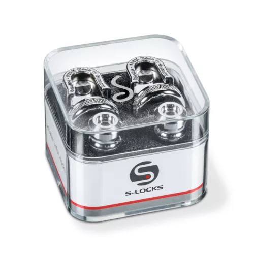Schaller 14010201 S-Locks Strap Locks System, Chrome