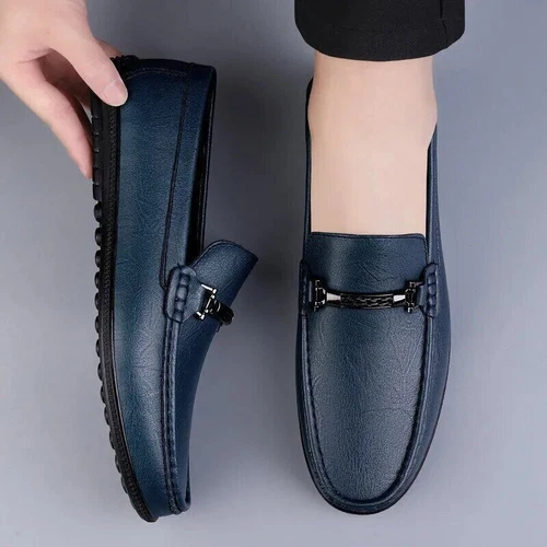 Mens Business Men Slip-on Shoes All-Match Shoes Loafers Handmade Driving Flats - Picture 22 of 32