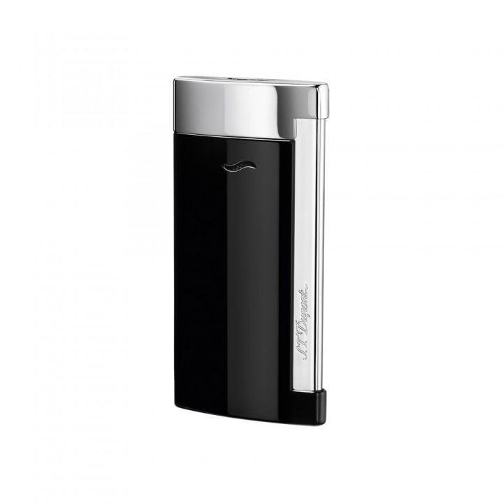 S.T. Dupont Slim 7 Lighter, Black Lacquer & Chrome Finish, 27700