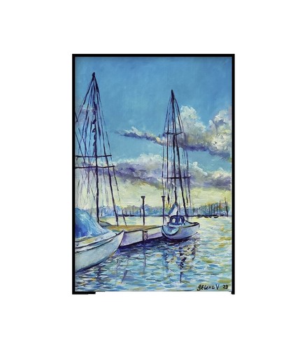 Jing Zhiyong (Chinese) Unique Original Oil Painting on Canvas