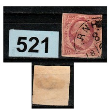 0521 PAYS BAS 1852 TIMBRE N° 2 Oblitéré - TOP AFFAIRE