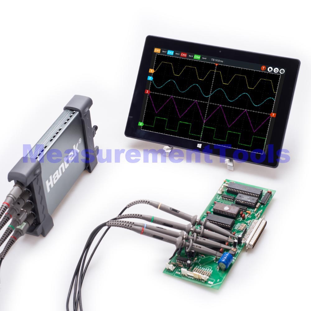 Oscilloscopio Digitale Hantek 6074BE 4 Canali 70MHz Con USB &ndash; Portatile E Con Sonda, Ideale Per Diagnostica Auto