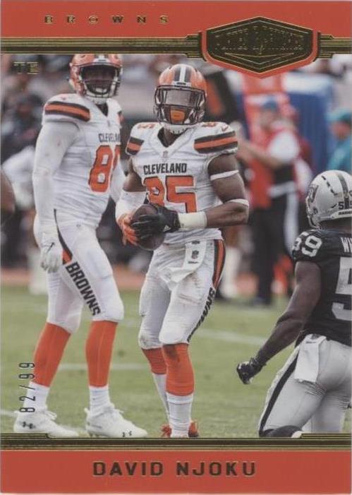 2018 Panini Plates & Patches David Njoku #45 - 1 of 2