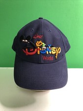 WALT DISNEY WORLD Embroidered Winnie the Pooh Mickey Ball Cap Hat Snap Back Navy