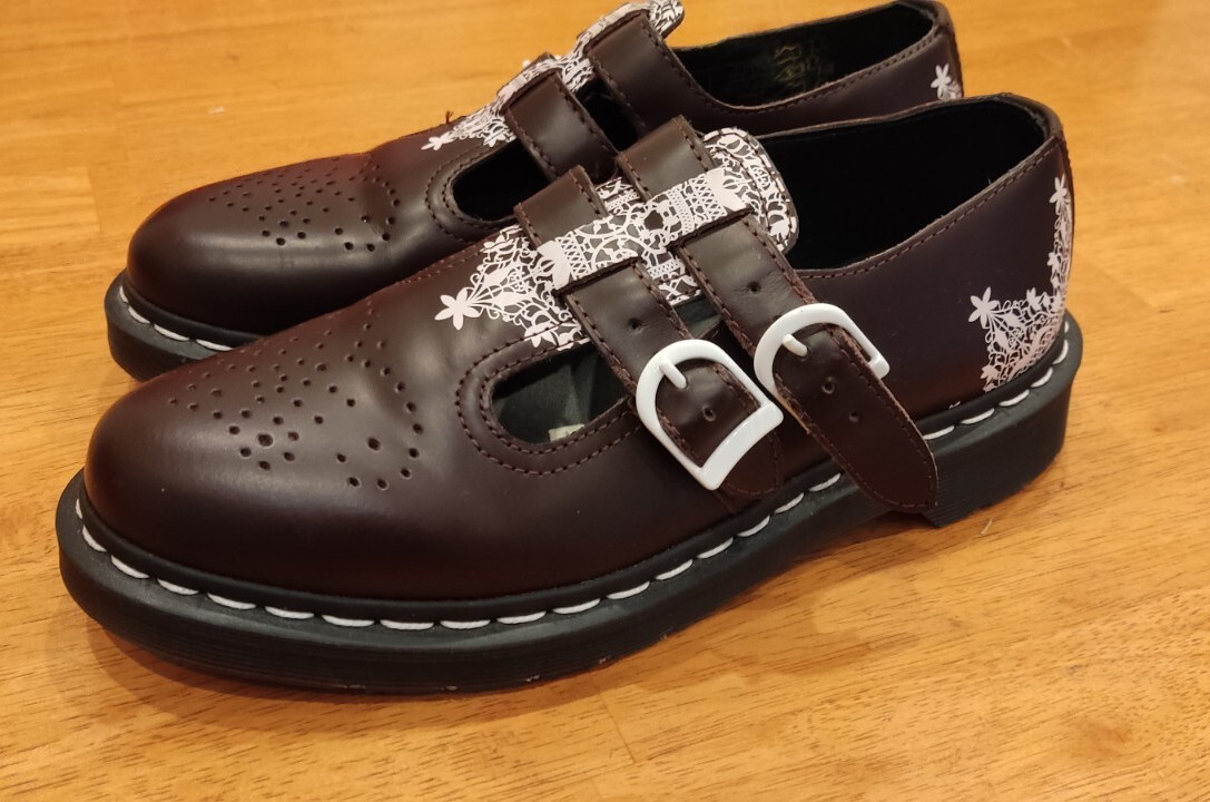 Dr Martens 8065 Lace Mary Jane Polley Brown Rare Shoes Size Uk 5 | eBay