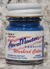 AEROMASTER - WARBIRD COLORS - .5 oz ACRYLIC MODEL PAINT - US BLUE GRAY