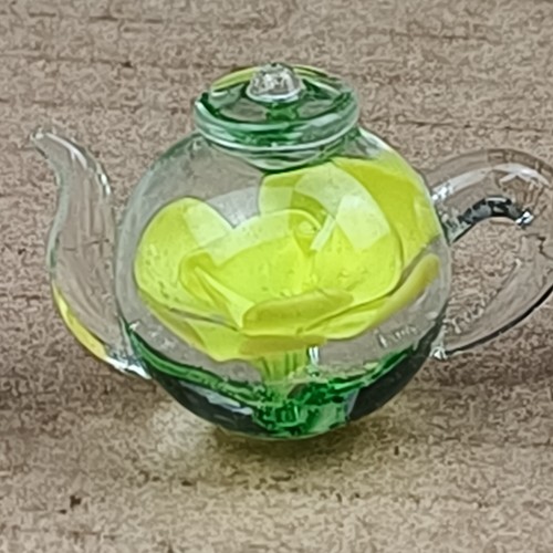4 Dynasty Gallery Heirloom Teapots With Flowers Mini Tiny Paperweights - Picture 3 of 18