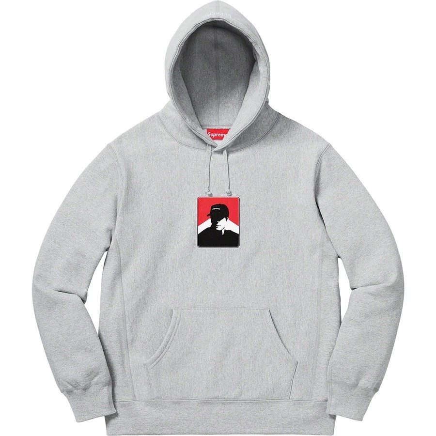 *SCELLÉ* Sweat à capuche Portrait Suprême (FW20) Gris bruyère   Taille S