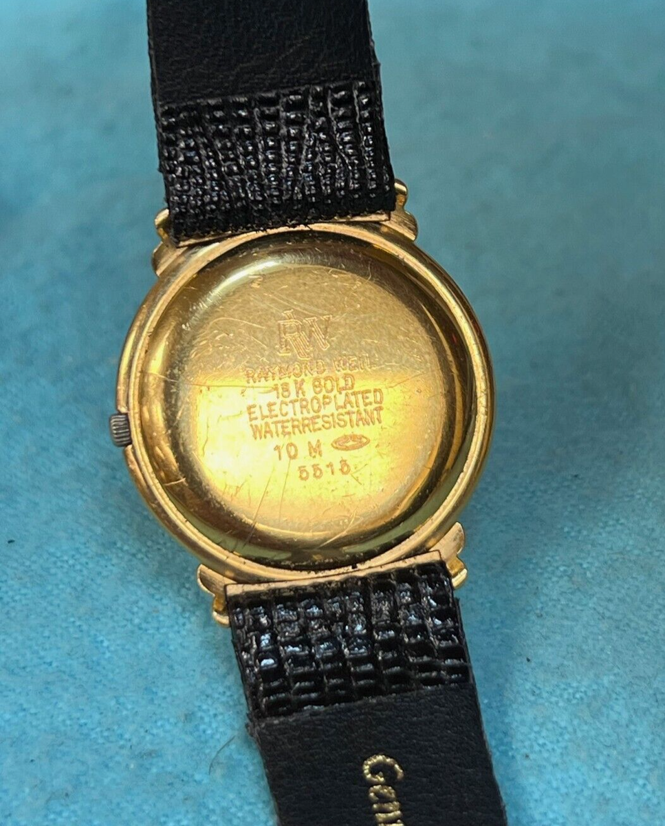 RAYMOND WEIL GENEVE ゴールド 時計　18k GOLD Vintage Raymond Weil Geneve 18k gold plated Unisex Swiss