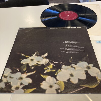 SCHUMAN- NEW ENGLAND TRIPTYCH/MENNIN SYMPHONY NO5 LP HANSON H740