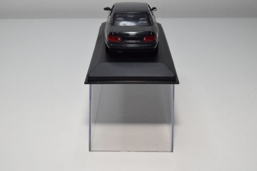 B38 1:43 MINICHAMPS AUDI A8 D2 MET. BLACK DEALER BOX MIB - Picture 9 of 20