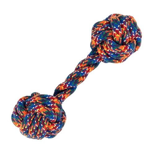 HugglePets Mountain Rope Dog Toy Let's Play - Teeth Cleaning Toys Massages Gums - Picture 3 of 34