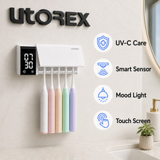 UTOREX URT-145CH UV-C Wireless Heated Toothbrush Sterilizer Dryer 4000mAh