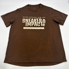 Adidas Climatice Creator Tee T-shirt Men L Brown Graphic Print . 47982