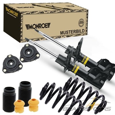 MONROE 2x STOSSDÄMPFER STOßDÄMPFER +FEDERN +DOMLAGER +PROTECTION-KIT VORNE